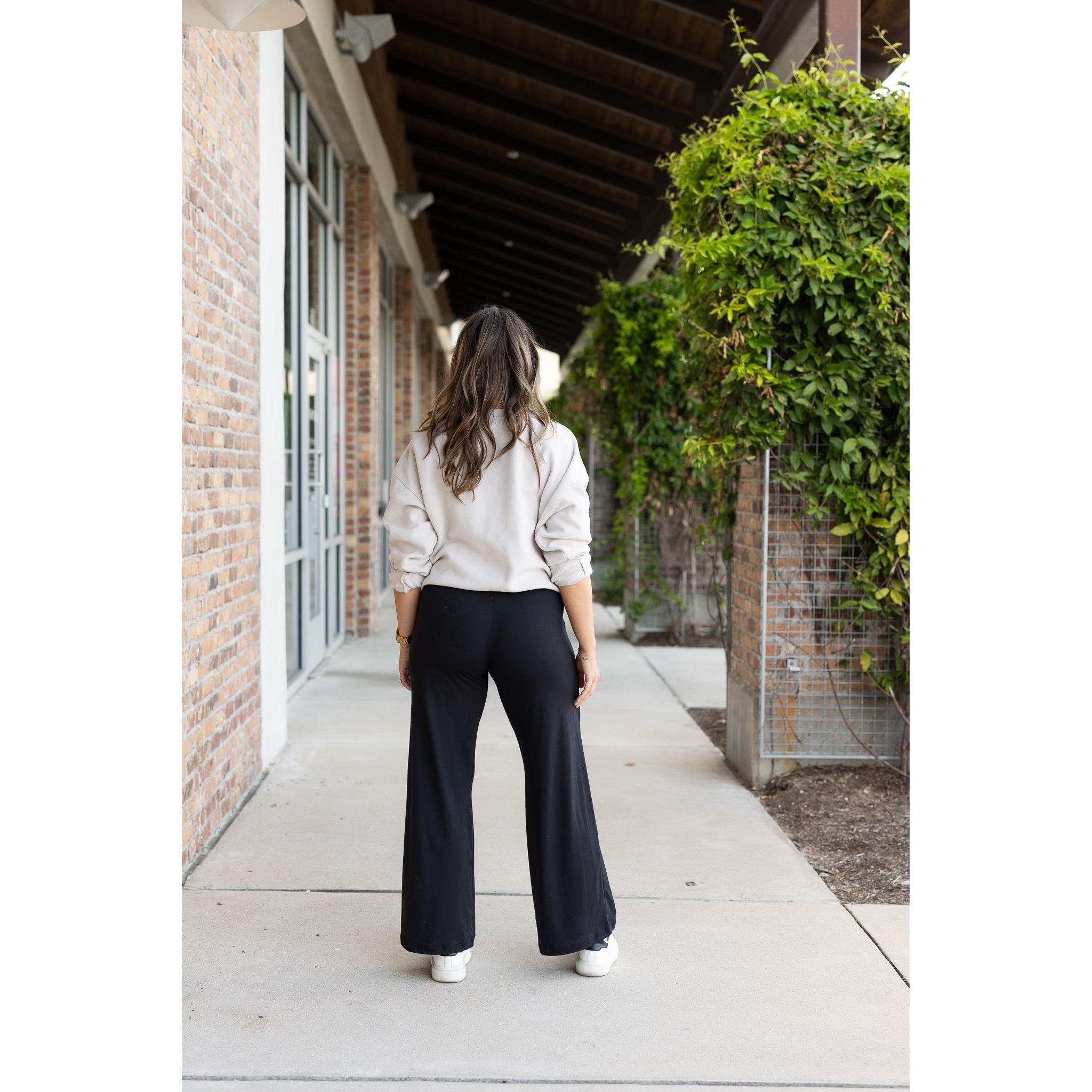 Ready to Ship | The Morgan - Casual Loose Fit LUXE Wide Leg Pants